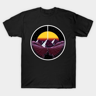 Synthwave Egyptian Pyramids T-Shirt